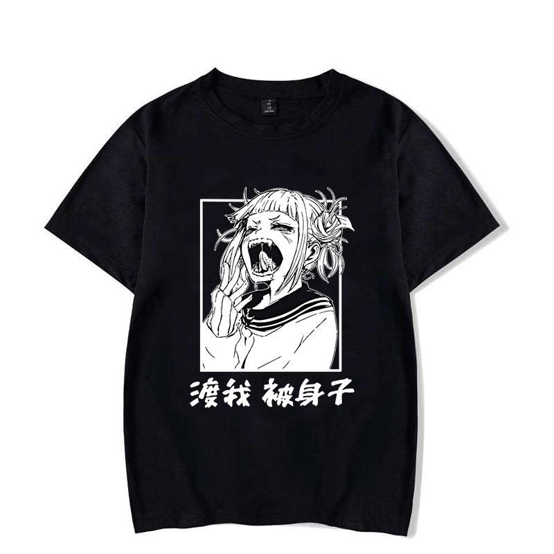 

Новые футболки с принтом Химико Тоги, модные женские футболки с коротким рукавом, крутые летние повседневные топы, аниме-футболки, женские футболки 4XL