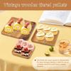 3 Layer Wood Cupcake Stand High-capacity Snacks Display Tray Square Plates for Desserts Fruits,Kitchen Organizer for Xmas Party