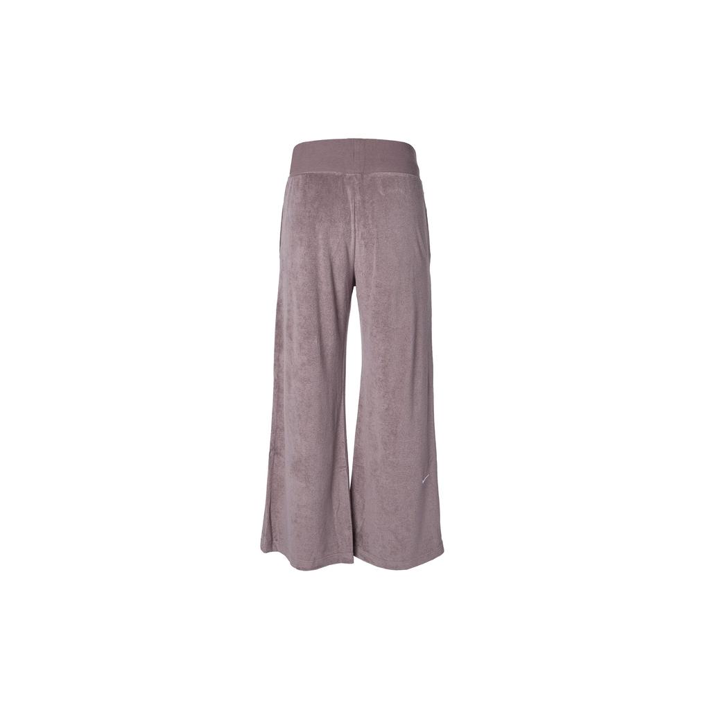 Nike Letter High-Waisted Casual Spliced Embroidered Knitted Sports Pants Women Pants Purple FV4011-257