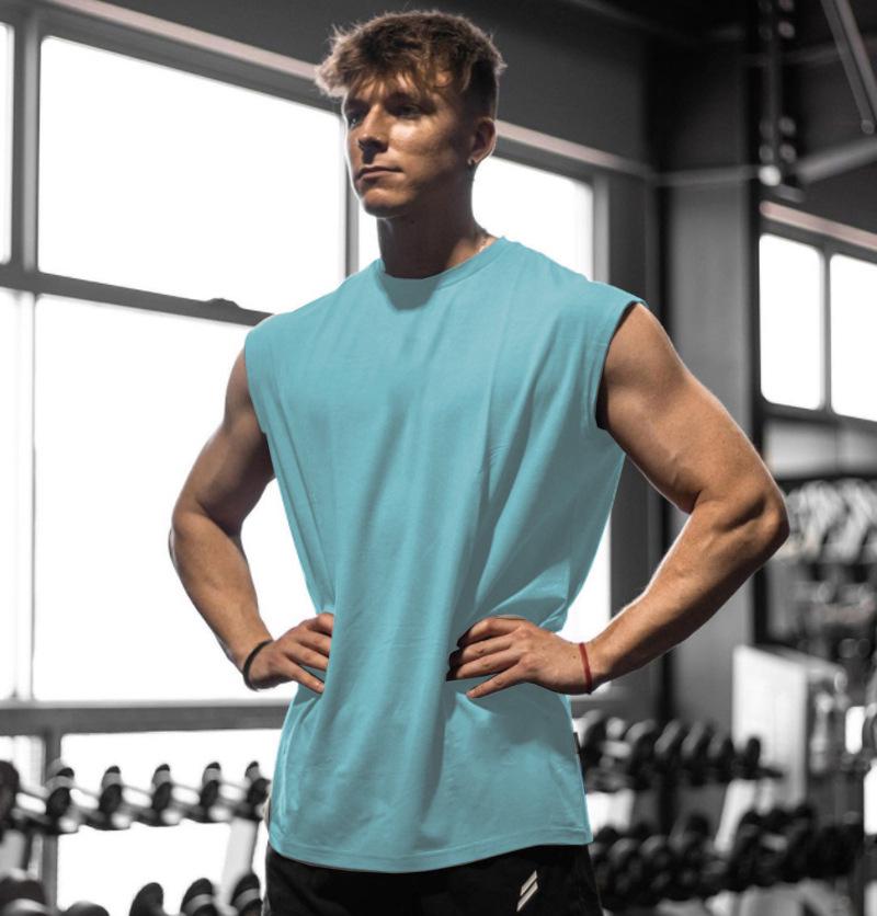 Maiou de sală fără mâneci pentru bărbați, care absoarbe umezeala - Respirabil, cu uscare rapidă, tricou de fitness.