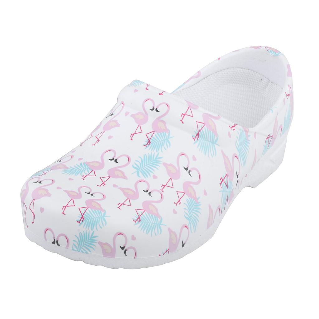 Shoes Flamingo Pattern House per Beach Flat for Women's Workwear