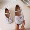 Girls Bow Rhinestone Mary Jane Shoes