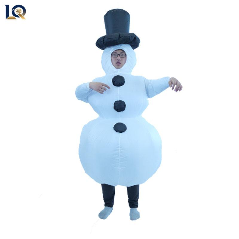 Inflatable Christmas Reindeer Riding Dinosaur Costume - Funny Holiday Party Santa Claus Hug