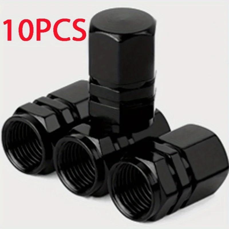 10PCS Aluminum Alloy Car Wheel Tire Valve Caps Tyre Rim Stem Covers Airdust Waterproof for Automobiles Motorcycles Trucks Bikes