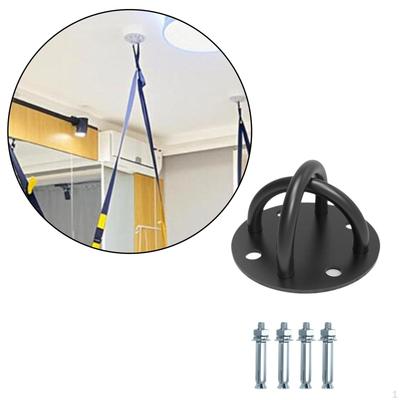 Kotva na bojové lano, nástěnný/stropní držák, upevnění gymnastických kruhů, domácí posilovna se šroubem