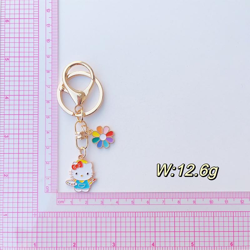 Japanese Cute Kitty Cat Cartoon Keychain Pendant – Creative Gift & Backpack Ornament