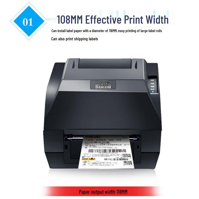 Dascom Desktop Label & Waybill Printer Series CN Plug (adapter Included)