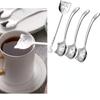 Funny Cat Long Handle Spoon Tea Spoon for Coffee Long Tail Cat Coffee Spoon Birthday Gift 304 Stainless Steel Tableware