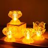1Pc Electric Lotus Light Battery Operated Led Holy Light Prayer Flicker Led Candle Tea Lamp Home Decoration