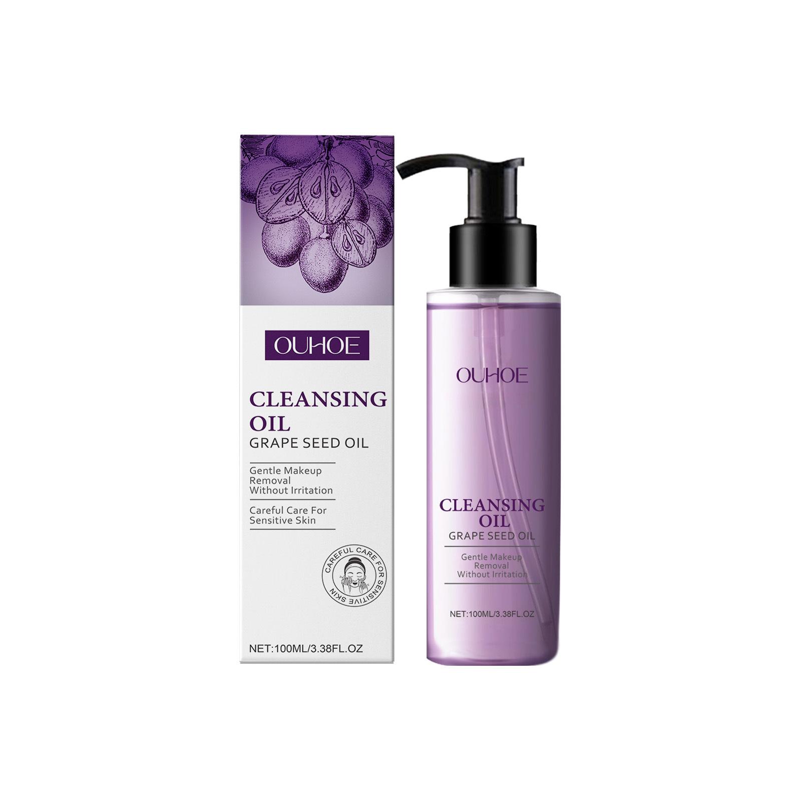

OUHOE grape seed cleansing oil gentle full face makeup remover non tight refreshing cleansing oil 1