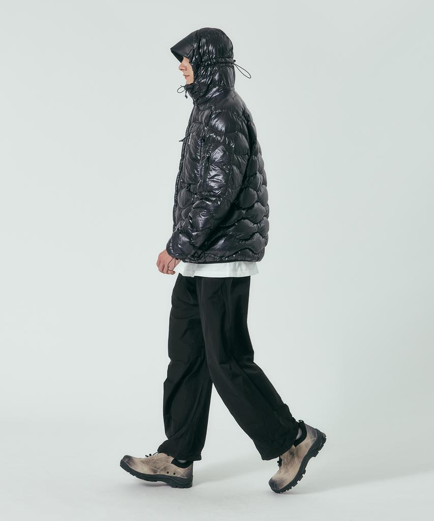 Sanro [Unisex] Light Down Padded Jacket - Glossy Black