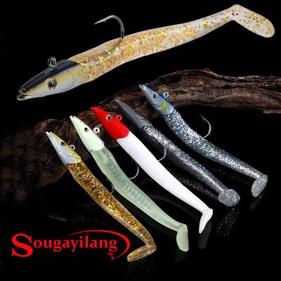 1 Pz Richiamo Morbido Wobblers Esche Artificiali Richiamo di Pesca Bass Pesca Alla Carpa Cucchiaio di Piombo Jig Esche Affrontare