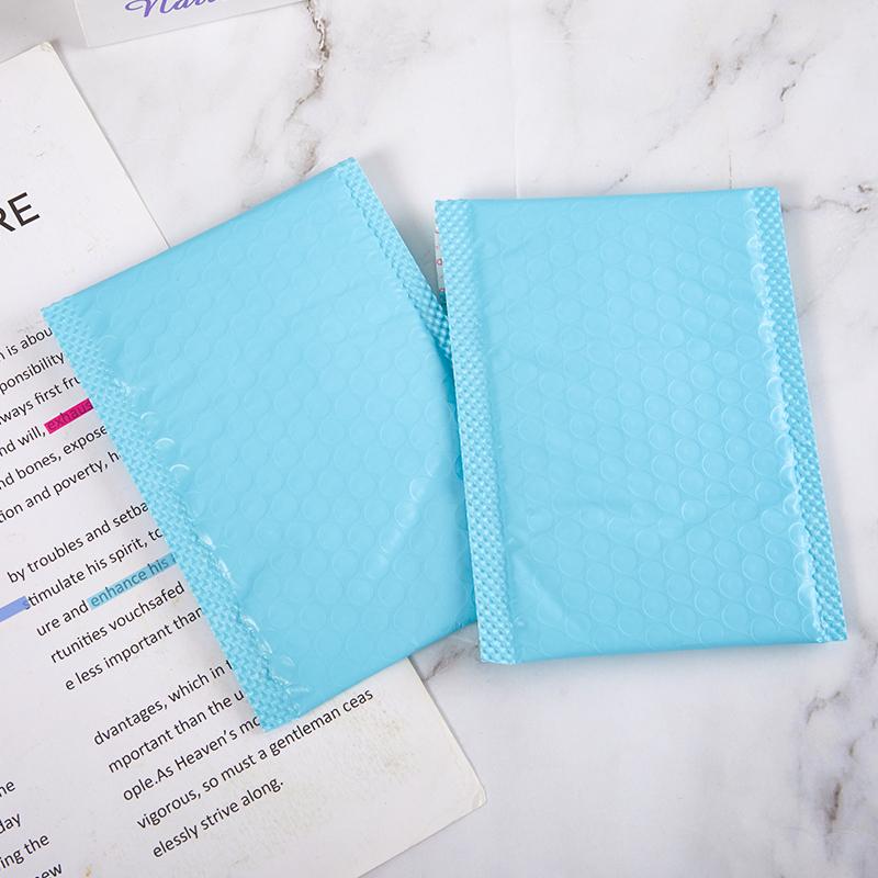 10Pcs 15X11Cm Light Blue Bubble Mailers Self-Seal Shipping Padded Envelops Bags