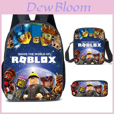 Przestronny plecak nylonowy Roblox 20-35l Oddychająca torba z kreskówką dla studentów podróże