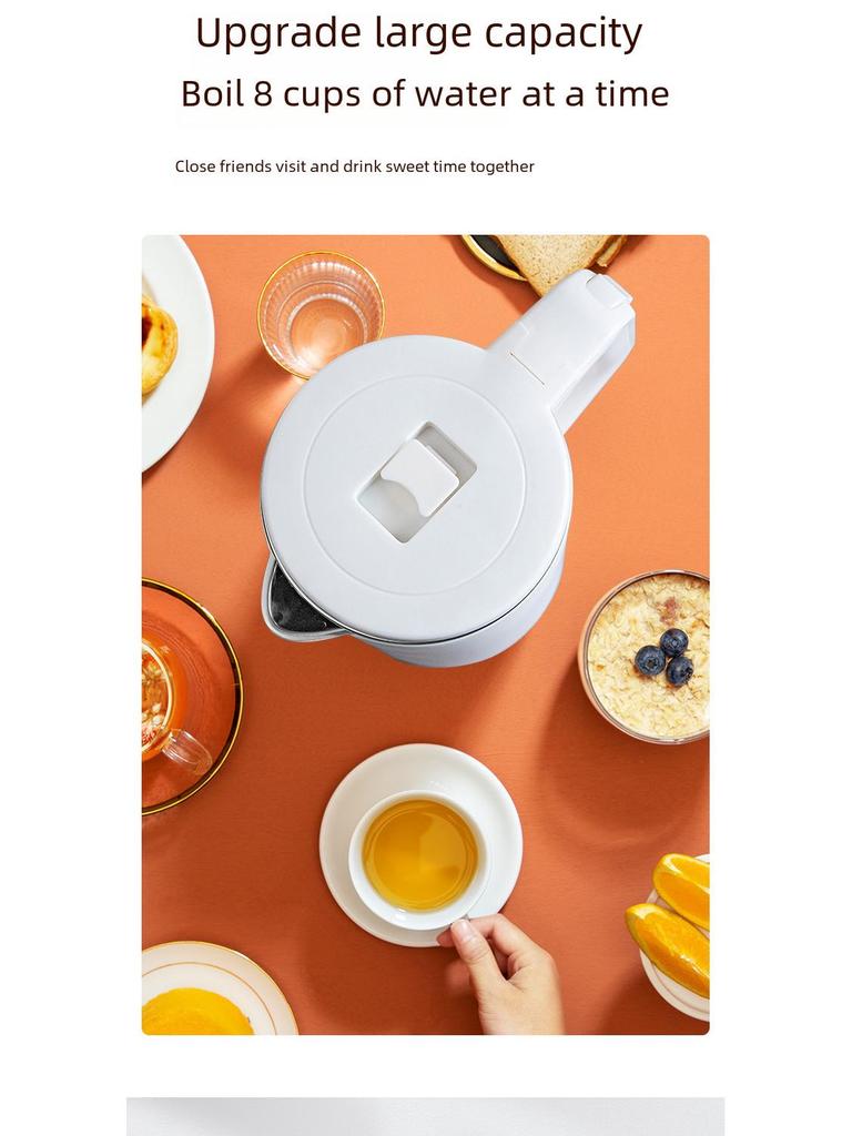 Chigo Electric Kettle: Double-Layer, Anti-Scalding, Auto Power-Off, Constant Temperature.