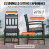 7 Pieces Patio Dining Set, Outdoor Rectangle Furniture Table and Chairs Set, All Weather Garden Furniture Table Sets, HIPS Patio Conversation Set, For