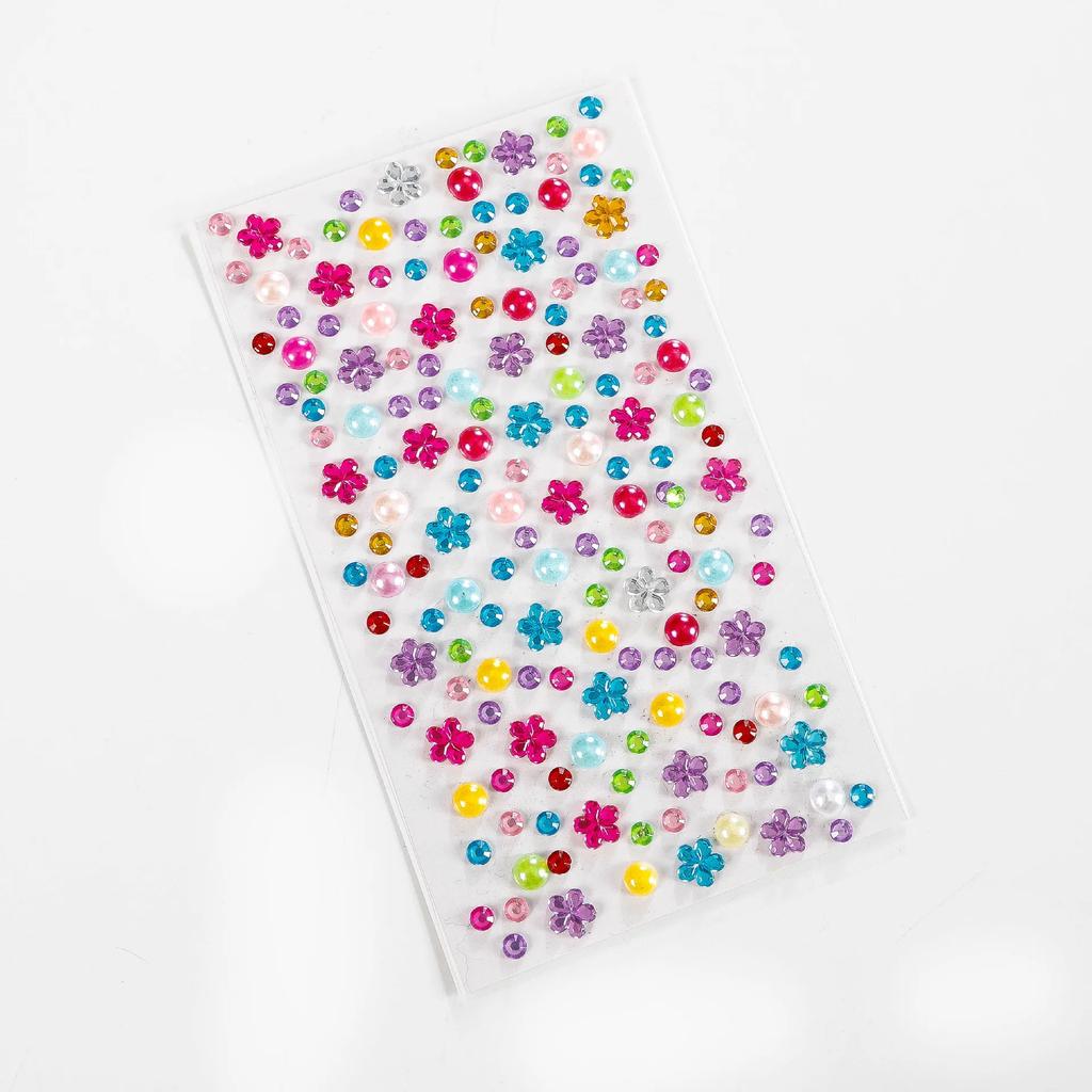 DIY Color Rhinestones Crystal Acrylic Tattoo Sticker Children's Stage Show Eyes Face Makeup Decoration Tools Phone Drill Sticker