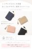 [GRAV] [Soft and Comfortable to the Touch] Women's Mini Wallet, Half Size (Genuine Leather) (Compact yet Large Capacity) L-Shaped Zipper, Skimming Pre