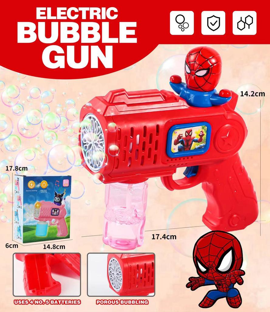 Children Bubble Gun Toy Stitch Fully Automatic Bubble Machine Bubbles Gun Outdoor sand Game Fantasy Toy for Boys Girls Gift