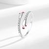 2025 Korean Style Adjustable Zircon Hug of Love Minimalist Women's Ring