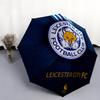 Leicester City Football Club  Pattern, Automatic Folding Umbrella, Portable and Foldable Design, 8 Ribs, a Christmas or Birthday Gift.