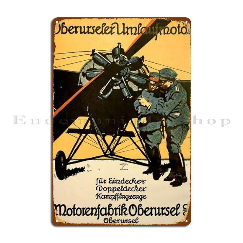 

Ww1 German Rotary Engine Manufacturer Poster Metal Signs Bar Mural Create Cinema Wall Decor Tin Sign Poster 20x30cm（7.8x11.8inch）