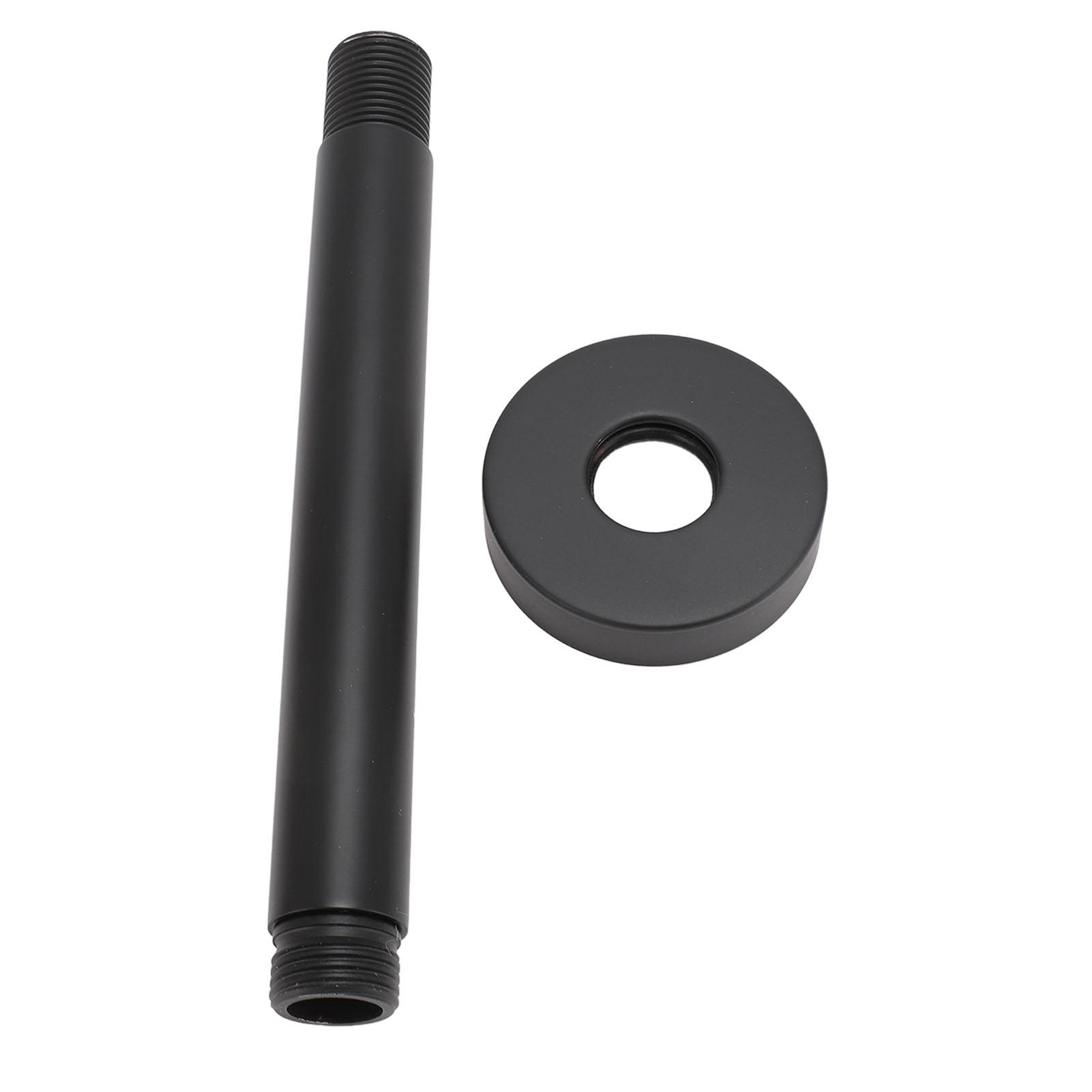 

Удлинитель душевой лейки настенный из нержавеющей стали черный матовый простая установка удлинитель душевой трубы для ванной 15 см 15cm/5.9in