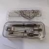 8Pcs/Set Multifunctional Drawing Compass Ruler Kit Precise Portable Math Measuring Tool with Box Triangle Ruler