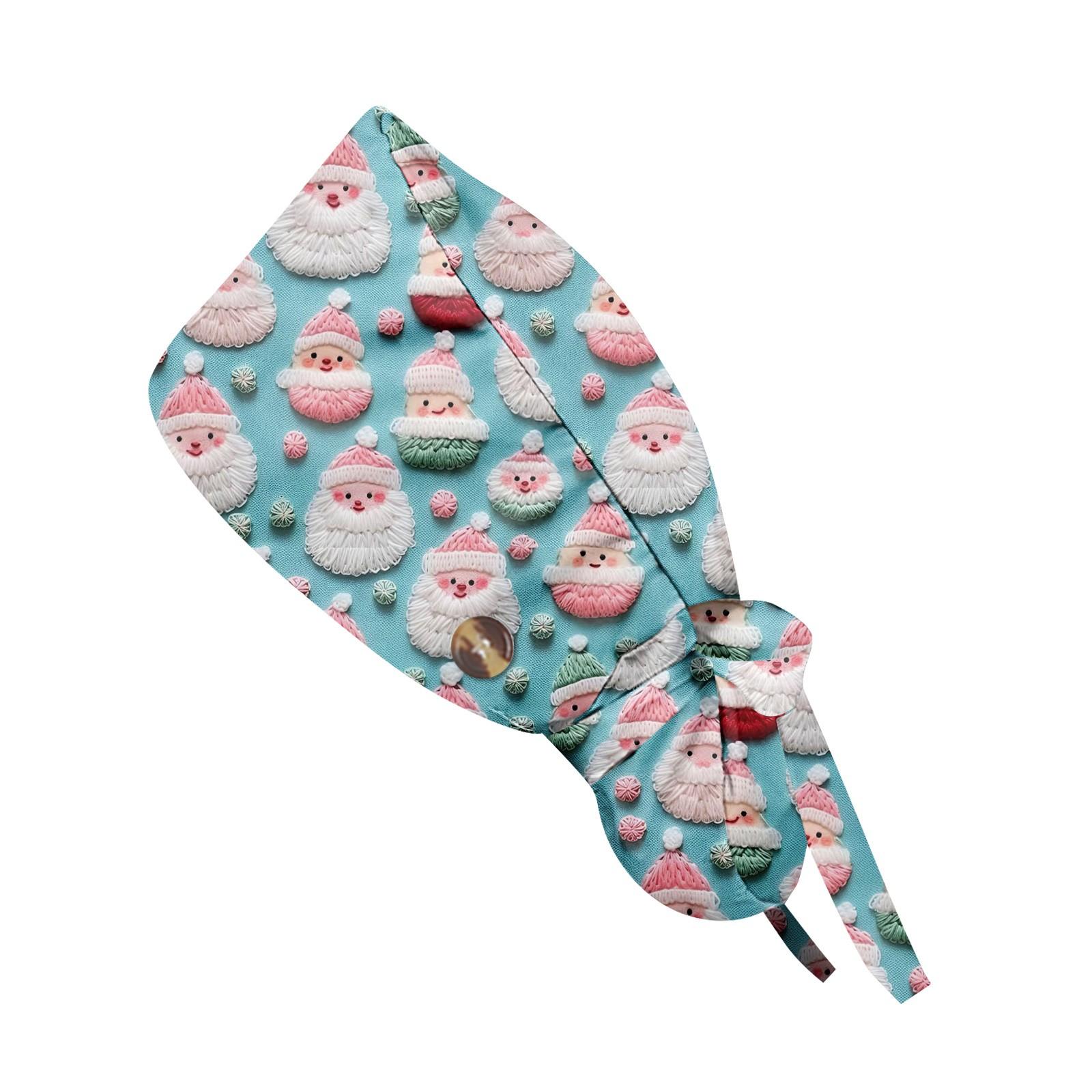 

Модная рождественская рабочая кепка с принтом, повседневная женская кепка с хвостиком, кепка с повязкой, кепка Baotou One Size