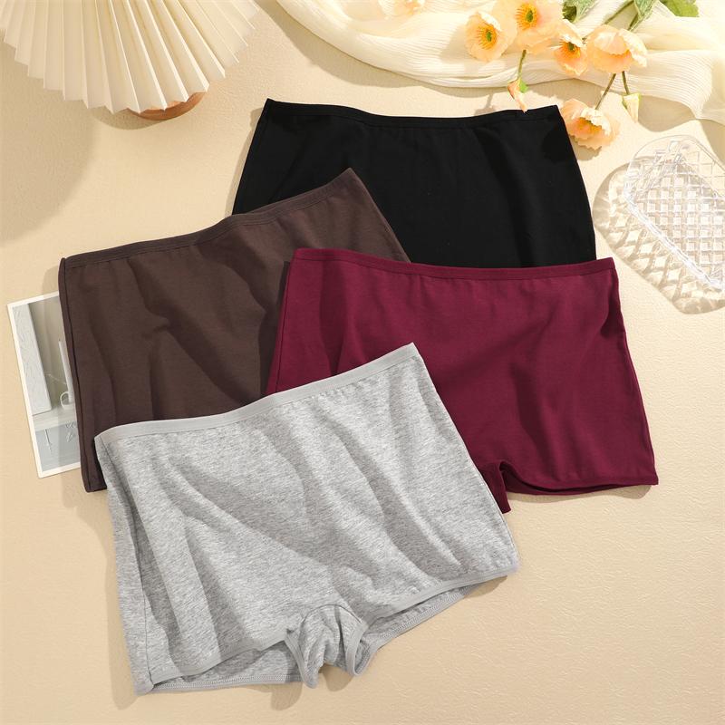 Dámské bavlněné boxerky Kalhotky Dámské Bezešvé Sportovní Boyshorts Spodní prádlo Dámské Jednobarevné Pohodlné Spodní prádlo Bezpečnostní Kraťasy XS-XL 2024