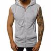 Men's Versatile Solid Color Sleeveless Hooded Cardigan Vest (2020 Edition)