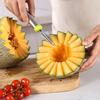 A Stainless Steel Watermelon Spoon, Fruit Carving Set, Multi Purpose Fruit Spoon, Fruit Cutter, Ice Cream Spoon, Multi Function Long Handled Spoon,