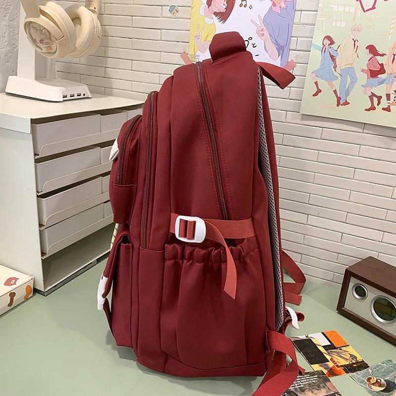 Schoolbag Large Capacity School Bag for Middle School Students: Backpack for Girls, Fresh and Cute, High Aesthetic Campus Backpack for Middle School