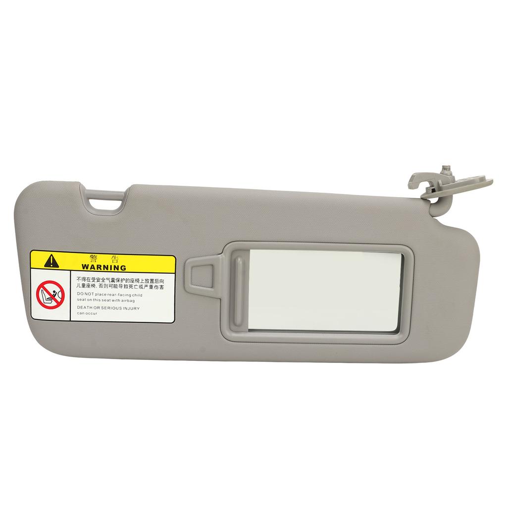Passenger Side Sun Visor with Mirror 85220 F0100TTX for Elantra AD 2016 To 2019 Grey