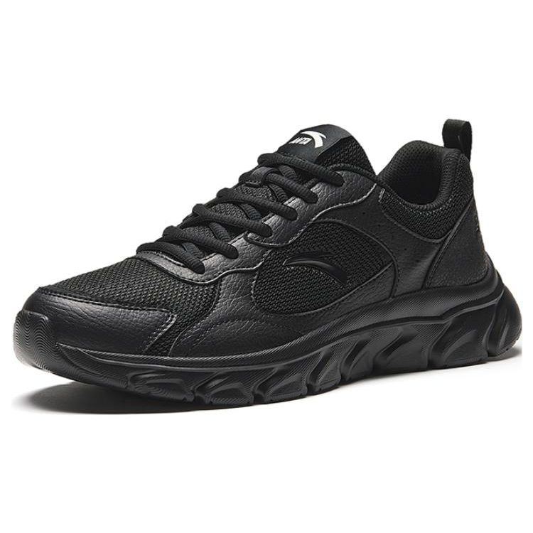 Anta Comfortable Versatile Non-Slip Durable Low-Top Running Shoes Men Sneaker Black 912345580-2