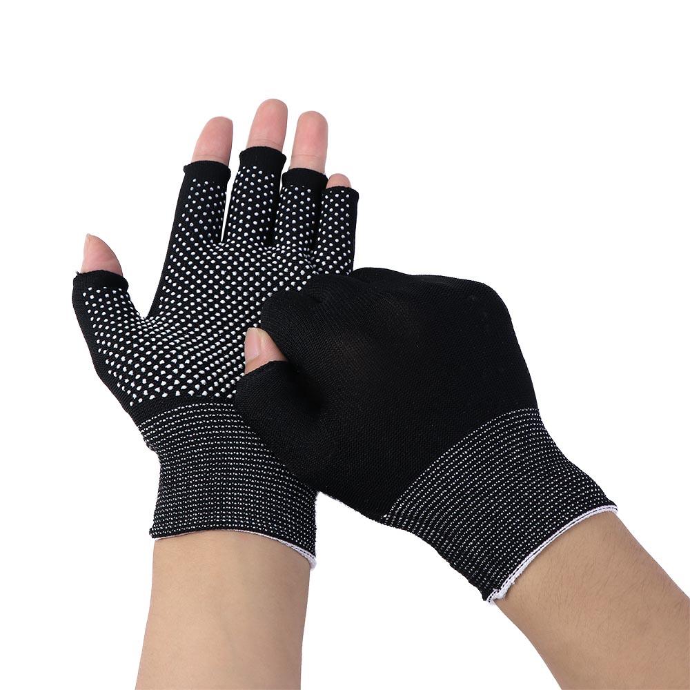 Nylon Open/Half Fingers Anti-Slip Ice Cool Fishing Accessories Cycling Gloves Sport Fishing Gloves
