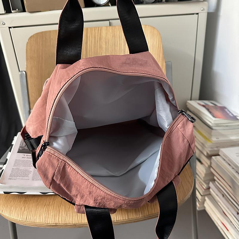 College Style Student Schoolbag Women's Color Block Backpack Computer Backpack