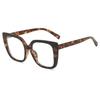 Women Large Frame Glasses Square  Brand Design Colourful Eyeware Anti-blue Light Glasses for Daily Use
