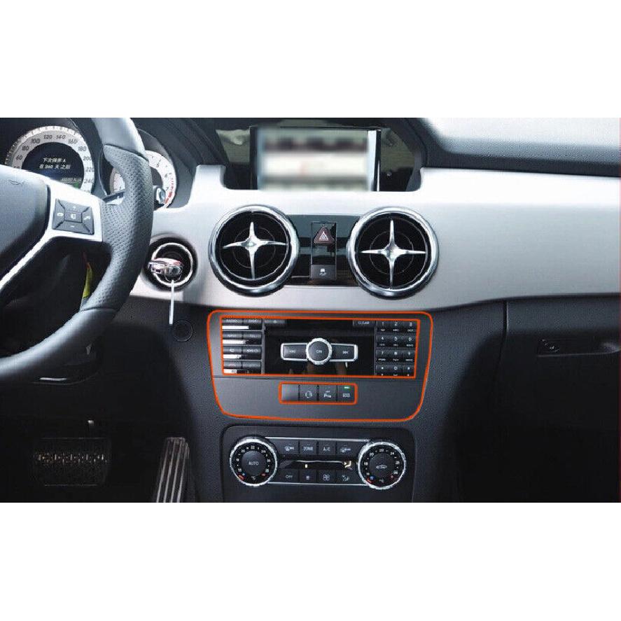 Console Volume Button Control Frame For Mercedes-Benz GLK 2013-2015 ABS Silver