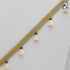 3/6M Japanese Style Wood Bead Pendant Tassel Fringe Lace Trim Edge Diy Upholstery Chandelier Tablecloth Curtain Decor Accessory