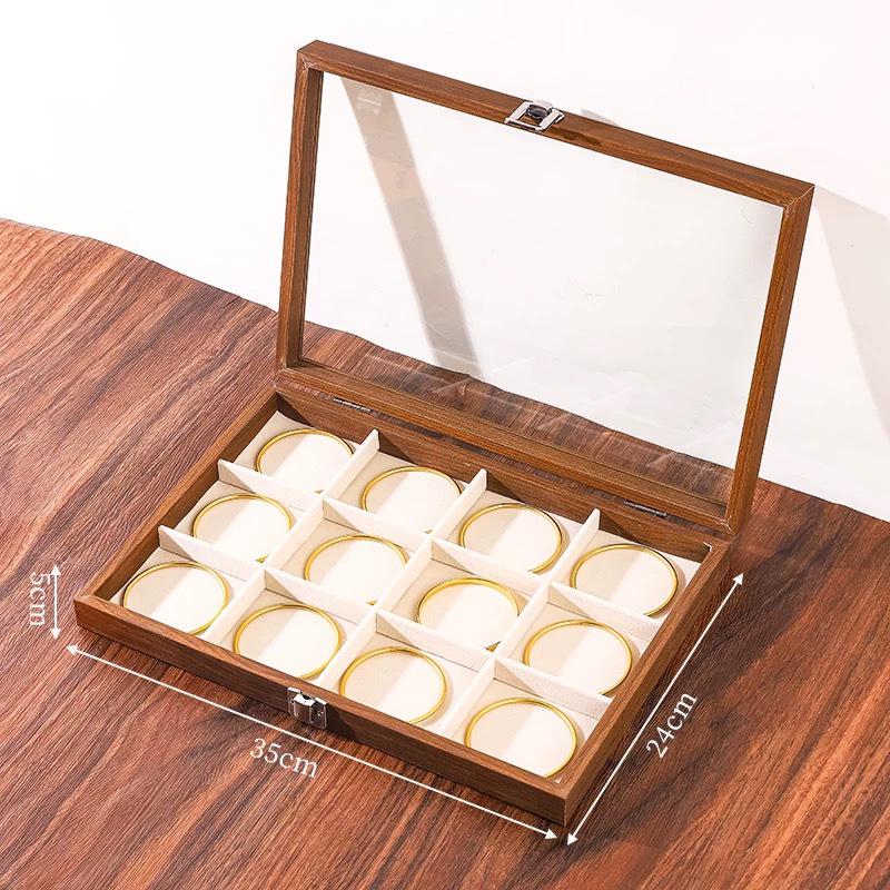 New Dustproof Jewelry Box with Lid for Bracelets & Jade Jewelry