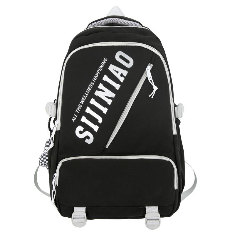 School bag female ins large capacity high school student computer backpack male junior high school student backpack trend manufacturer