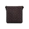 Coach Brown Signature Canvas Crossbody Messenger Bag With Black Leather Trim & Gold Hardware For Daily Use
