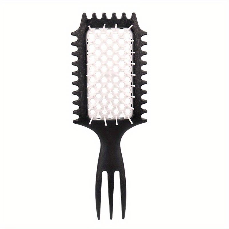 

Ролик для волос 3-в-1, щетка для завивки - Многофункциональный инструмент для объемных, вьющихся и волнистых волос - Включает щетку для распутывания, щетку для массажа кожи головы и щетку для прореживания