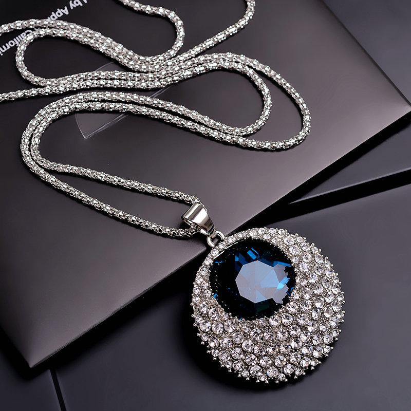 Long Necklaces & Pendants for Women Maxi Collier Femme Geometric Chain Fashion Necklace Statement Colar Accessories Jewelry 2024