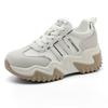 JC Summer New Casual Soft-soled Breathable Inner Heightening Thick-soled Lace-up Shoes