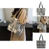Stylish 2024 Canvas Tote Bag For Women With Versatile Large Capacity And Artistic Design For Daily Use
