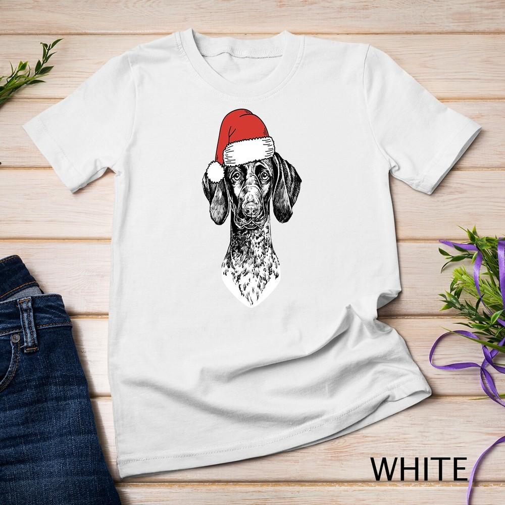 

Santa German Shorthaired Pointer GSP Dog Ugly Christmas Unisex T-shirt L