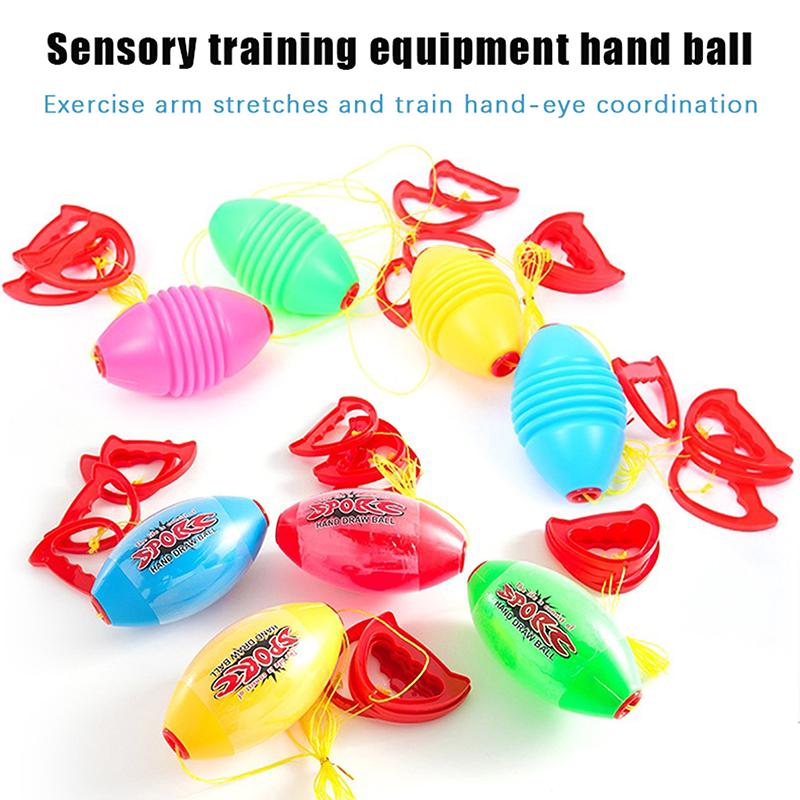 1/5Pcs Double Pull Ball Children'S Kindergarten Toy Combination Shuttle Ball Parent-Child Interaction Outdoor Training Equipment