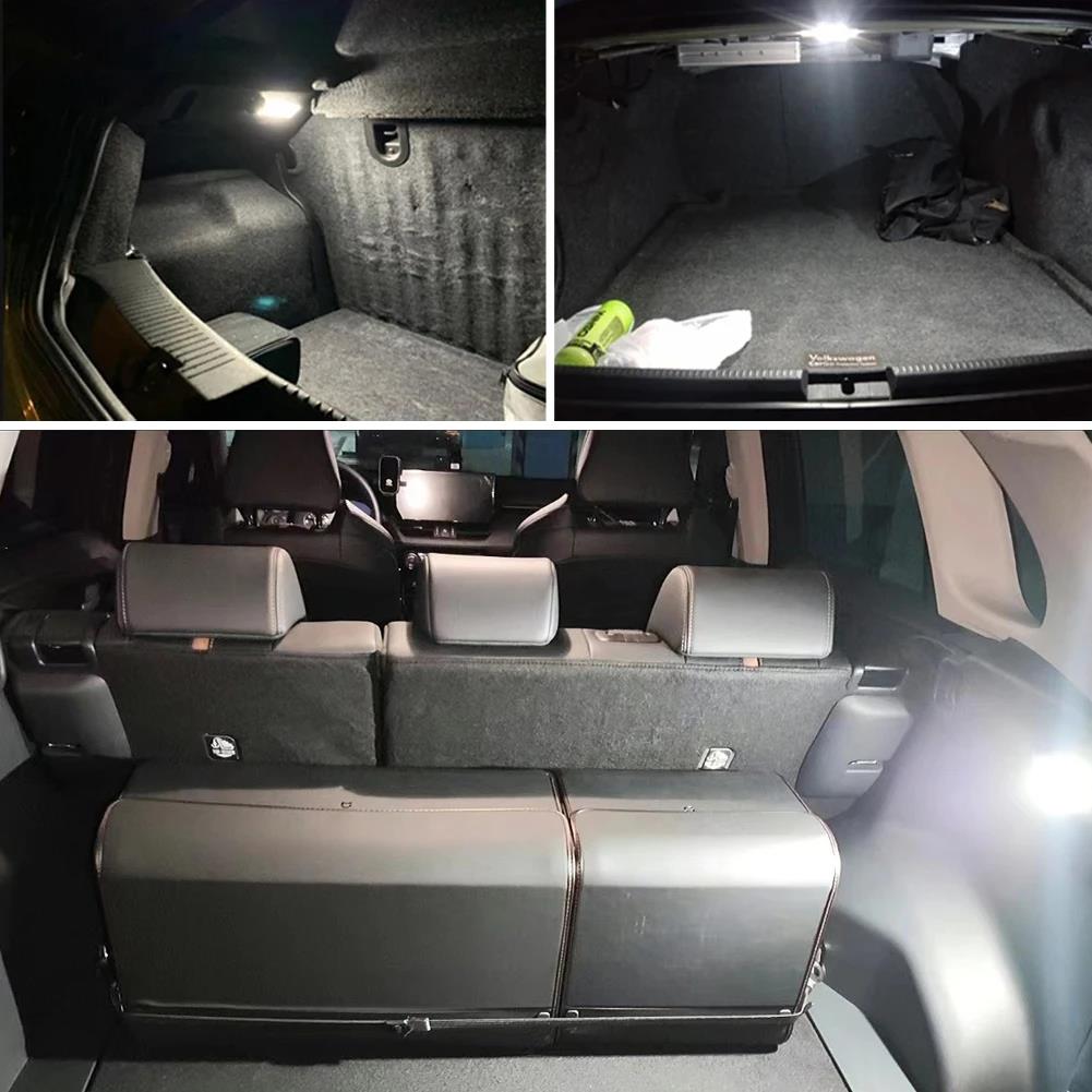 Car LED License Plate Lights with Switch Luggage Trunk Light Number Plate Lamp Car Lights For Toyota RAV4 MK5 Prius Siena Venza License Plate Lights